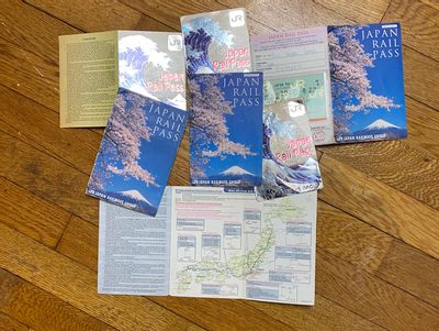 The JR Passes I have collected over the years